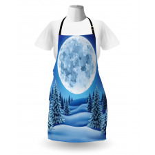 Snowy Hills Pattern Apron