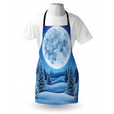 Snowy Hills Pattern Apron