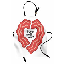 Yummy Bacon in My Heart Apron