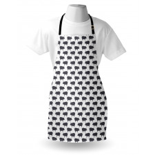 Domestic Pig Silhouettes Apron