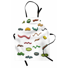 Cartoon Caterpillar Apron