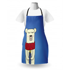 Merry Xmas Cartoon Apron