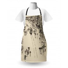 Cityscape Sketch Art Apron