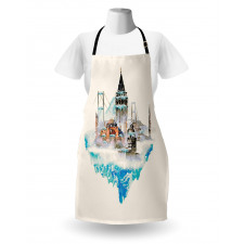 Watercolor Winter Art Apron