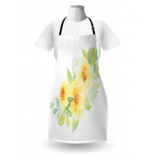 Watercolor Nature Flower Apron