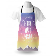 Mountains and Dreamy Sky Apron