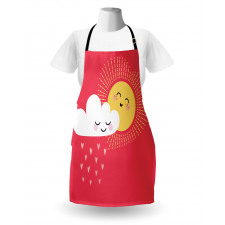 Valentines Cloud and Sun Apron