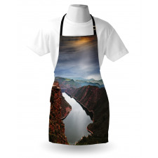 Mountain River Scenery Apron