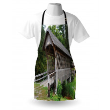 Old Wooden Bridge Print Apron