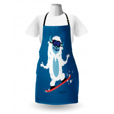 Yeti Snowboard Winter Apron