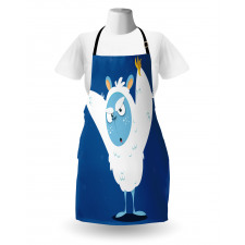 Wild Scary Yeti Costume Apron