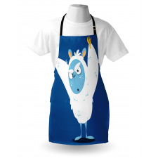 Wild Scary Yeti Costume Apron