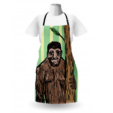 Mysterious Yeti Sketch Apron