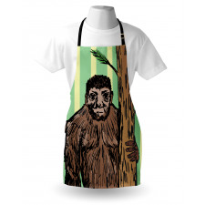 Mysterious Yeti Sketch Apron