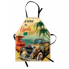 Old Beach Car Picture Apron