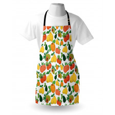 Fresh Fruits Colorful Apron