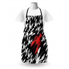 Silhouette Ocean Fauna Apron