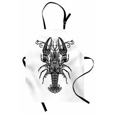 Curvy Ornament Lobster Apron