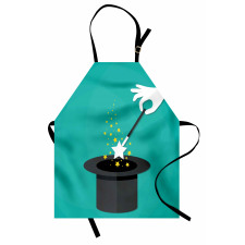 Magician Spell Black Hat Apron