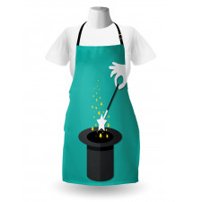 Magician Spell Black Hat Apron