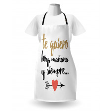 Te Quiero Love Words Apron