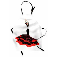 Flamenco Woman Folkloric Apron