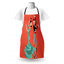 Flamenco Dancers Couple Apron