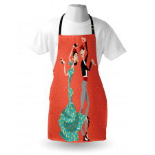 Flamenco Dancers Couple Apron