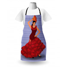 Dance Pose Spanish Lady Apron