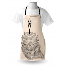 Back View Flamenco Lady Apron