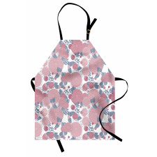 Modern Round Flowers Apron