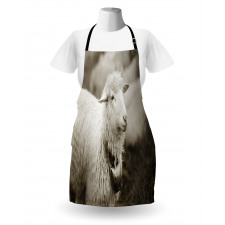 Fluffy Wooly Sheep Herd Apron