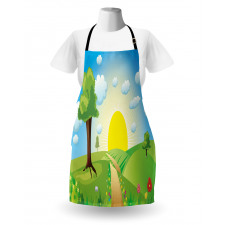 Hills Sunrise Landscape Apron