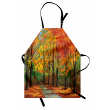 North Woods with Leaves Apron