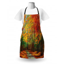 North Woods with Leaves Apron