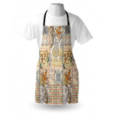 Ethnic Floral Composition Apron