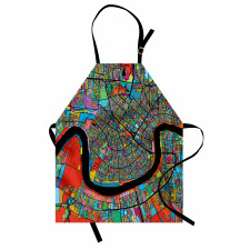 Colorful City Map Apron