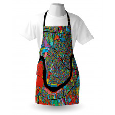 Colorful City Map Apron