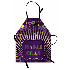 Mardi Gras Cartoon Apron