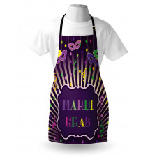 Mardi Gras Cartoon Apron