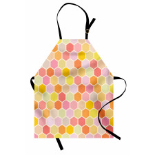 Hexagon Retro Pattern Apron