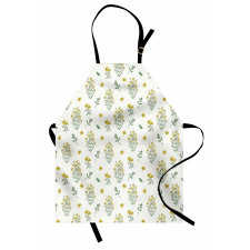 Medical Herbs Flowers Apron