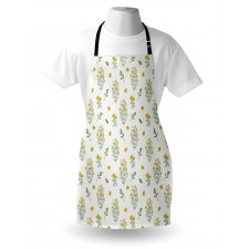 Medical Herbs Flowers Apron