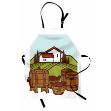 Retro Vineyard Harvest Apron