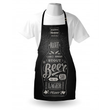 Beer Bottle Lettering Apron