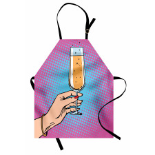 Pop Art Comic Champagne Apron