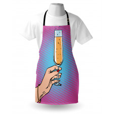 Pop Art Comic Champagne Apron