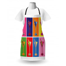 Colorful Martini Glass Apron