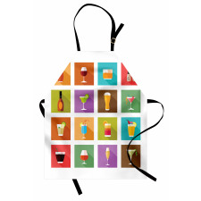 Graphic Square Tiles Apron