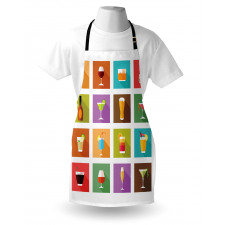 Graphic Square Tiles Apron